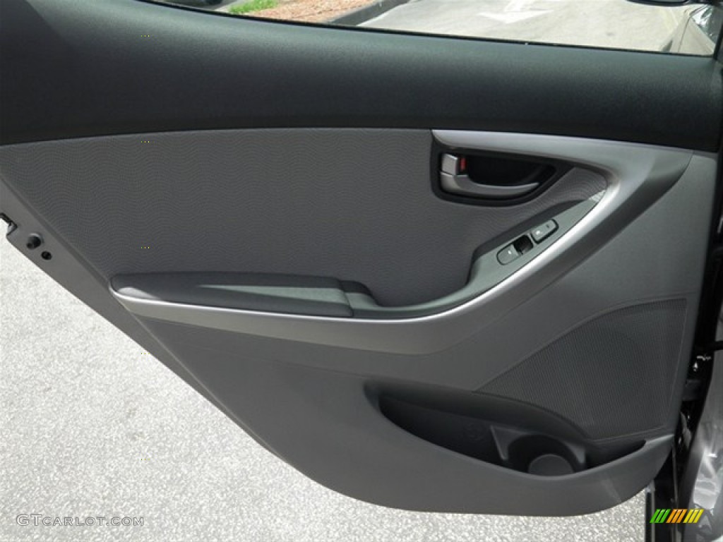 2012 Elantra Limited - Harbor Gray Metallic / Gray photo #29