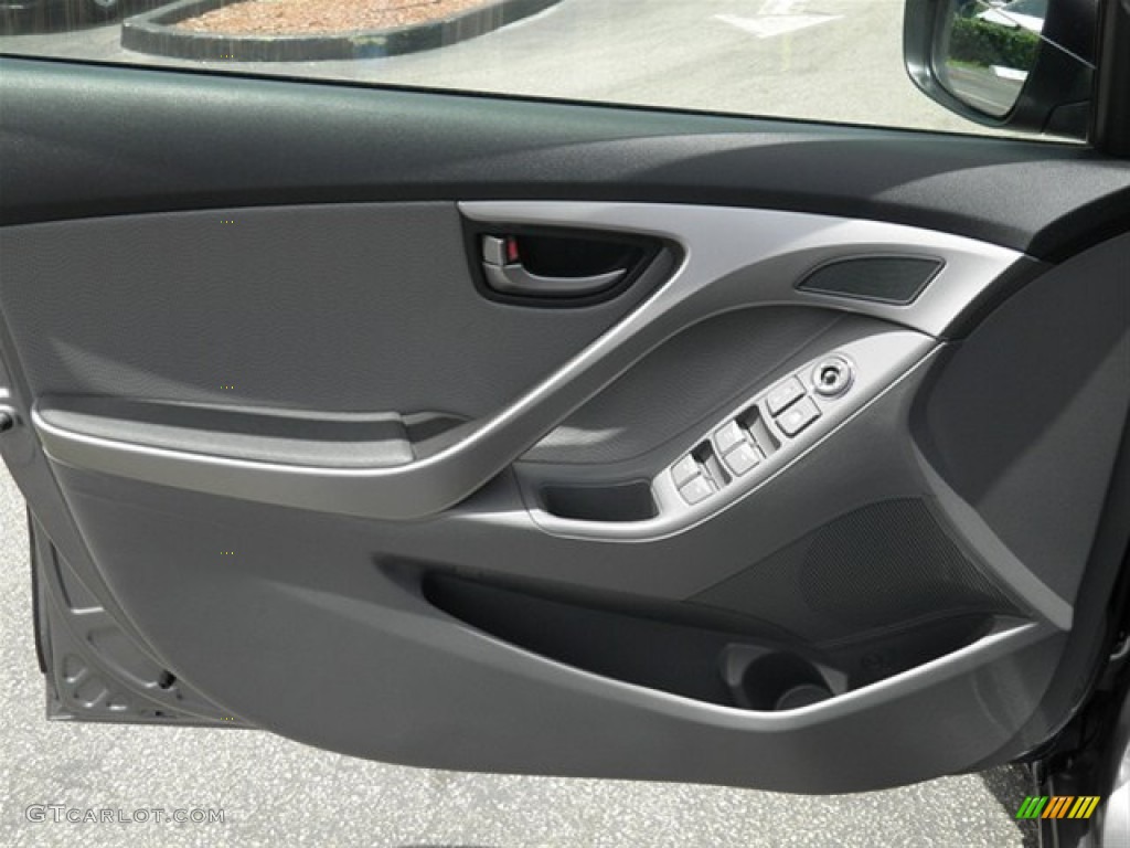 2012 Elantra Limited - Harbor Gray Metallic / Gray photo #30