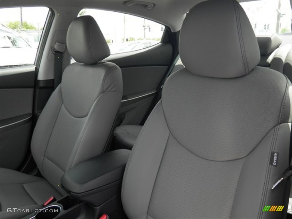 2012 Elantra Limited - Harbor Gray Metallic / Gray photo #32