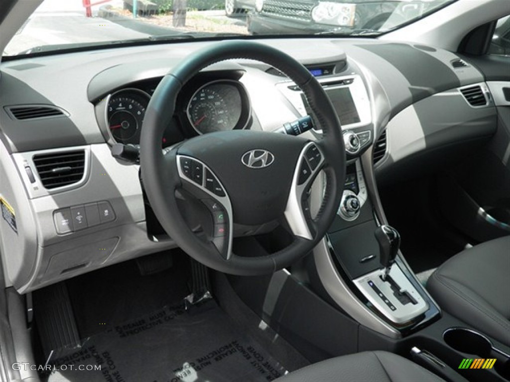2012 Elantra Limited - Harbor Gray Metallic / Gray photo #33