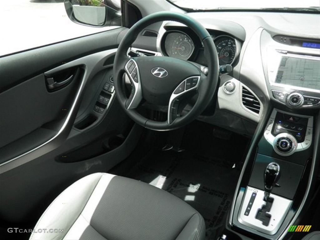 2012 Elantra Limited - Harbor Gray Metallic / Gray photo #34
