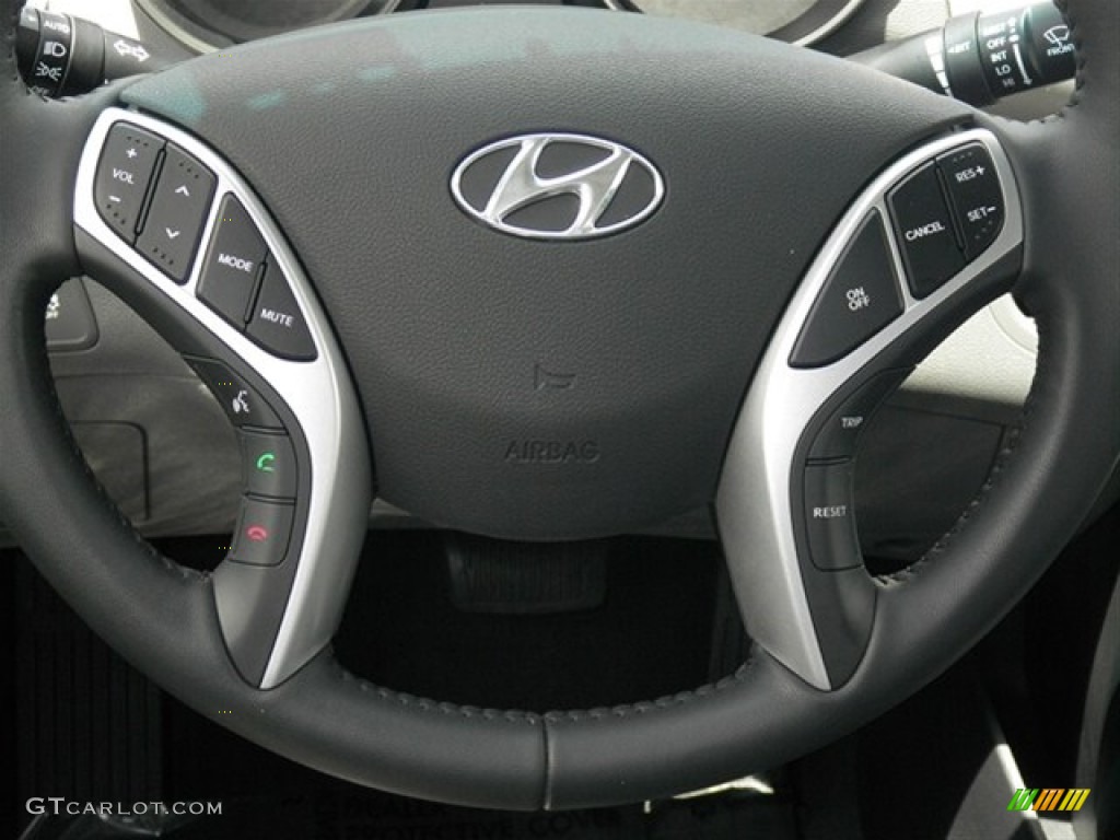 2012 Elantra Limited - Harbor Gray Metallic / Gray photo #38
