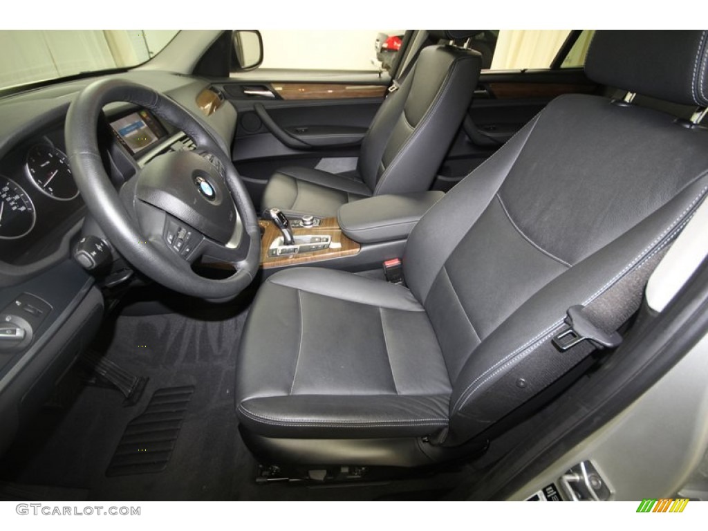 Black Interior 2011 BMW X3 xDrive 35i Photo #68321867