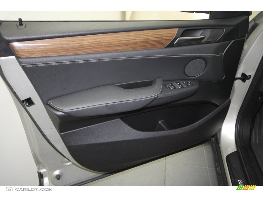 2011 BMW X3 xDrive 35i Black Door Panel Photo #68321969