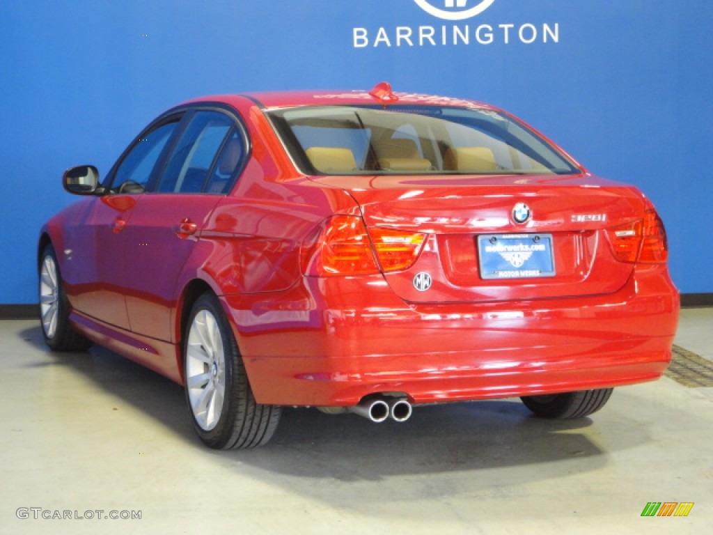 2009 3 Series 328xi Sedan - Crimson Red / Saddle Brown Dakota Leather photo #6