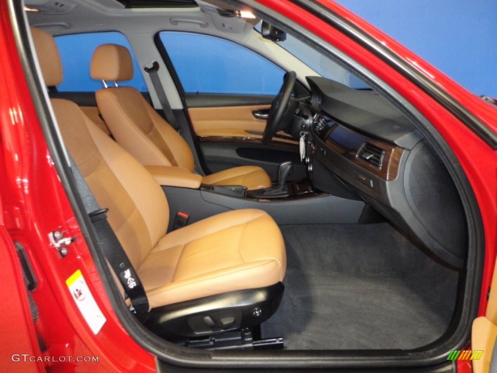 2009 3 Series 328xi Sedan - Crimson Red / Saddle Brown Dakota Leather photo #25