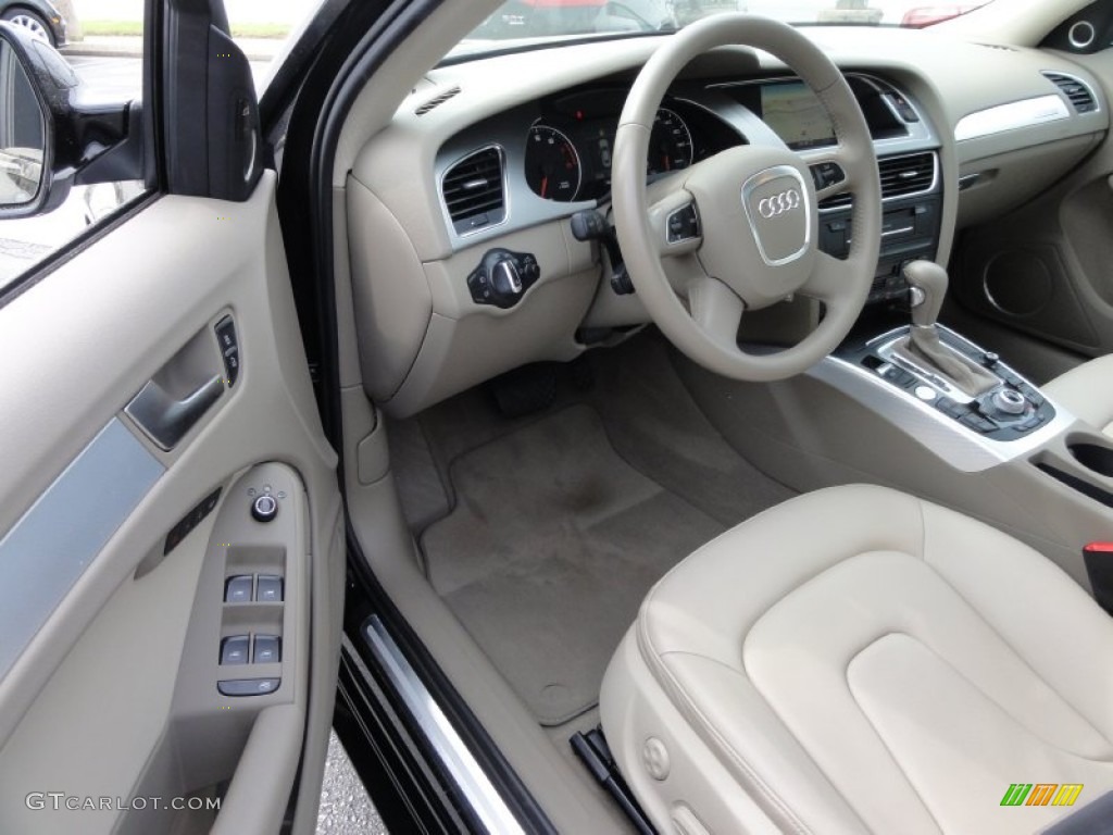 Cardamom Beige Interior 2011 Audi A4 2.0T quattro Sedan Photo #68325554