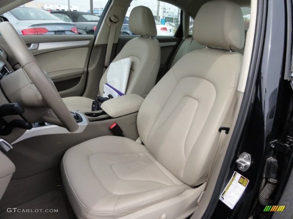 Cardamom Beige Interior 2011 Audi A4 2.0T quattro Sedan Photo #68325590