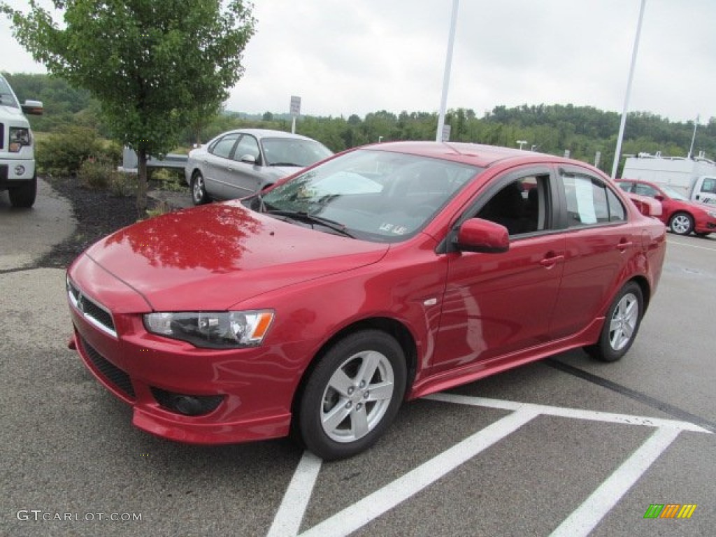 Rally Red Pearl 2009 Mitsubishi Lancer ES Sport Exterior Photo #68326724