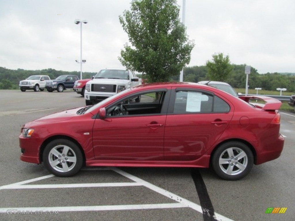 Rally Red Pearl 2009 Mitsubishi Lancer ES Sport Exterior Photo #68326733