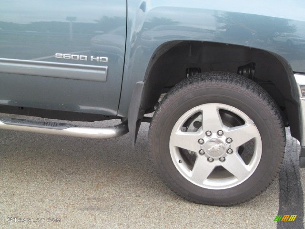 2011 Silverado 2500HD LT Crew Cab 4x4 - Blue Granite Metallic / Ebony photo #3