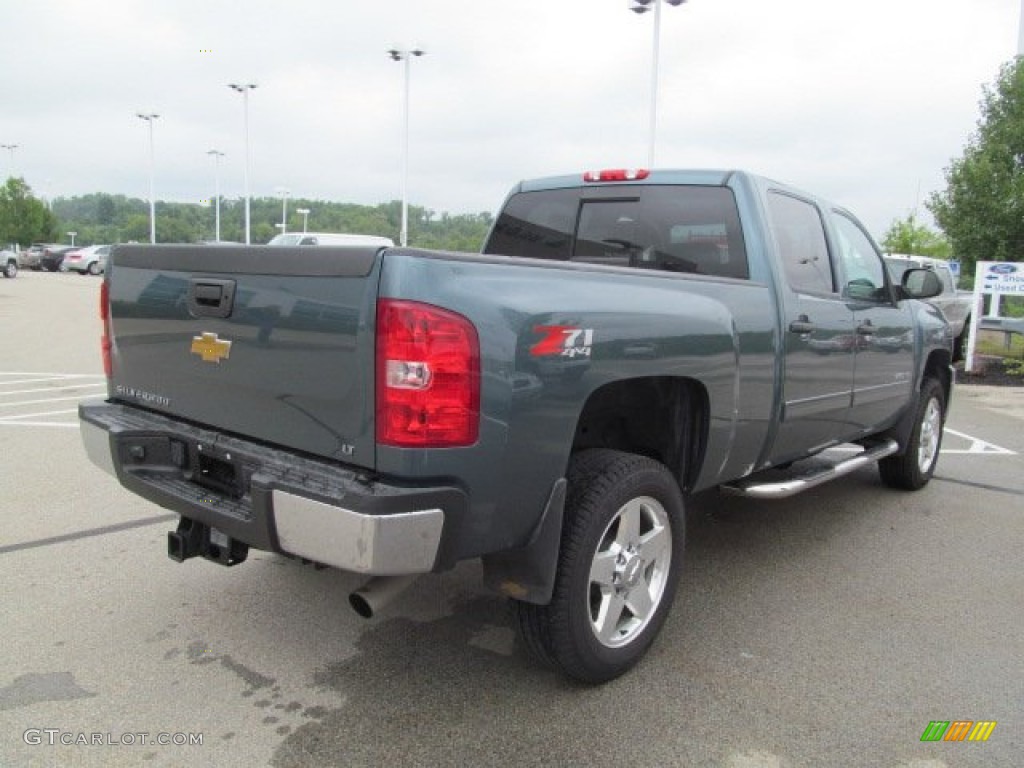 2011 Silverado 2500HD LT Crew Cab 4x4 - Blue Granite Metallic / Ebony photo #10