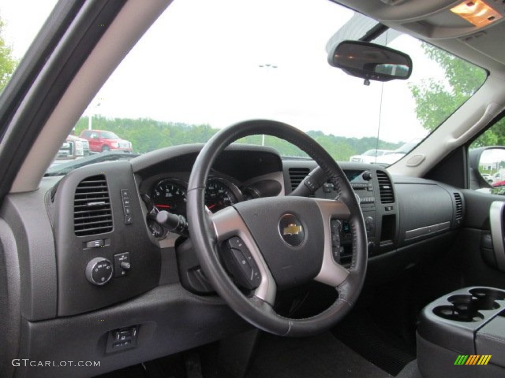 2011 Silverado 2500HD LT Crew Cab 4x4 - Blue Granite Metallic / Ebony photo #15