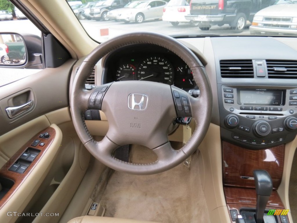 2006 Accord EX-L Sedan - Desert Mist Metallic / Ivory photo #12