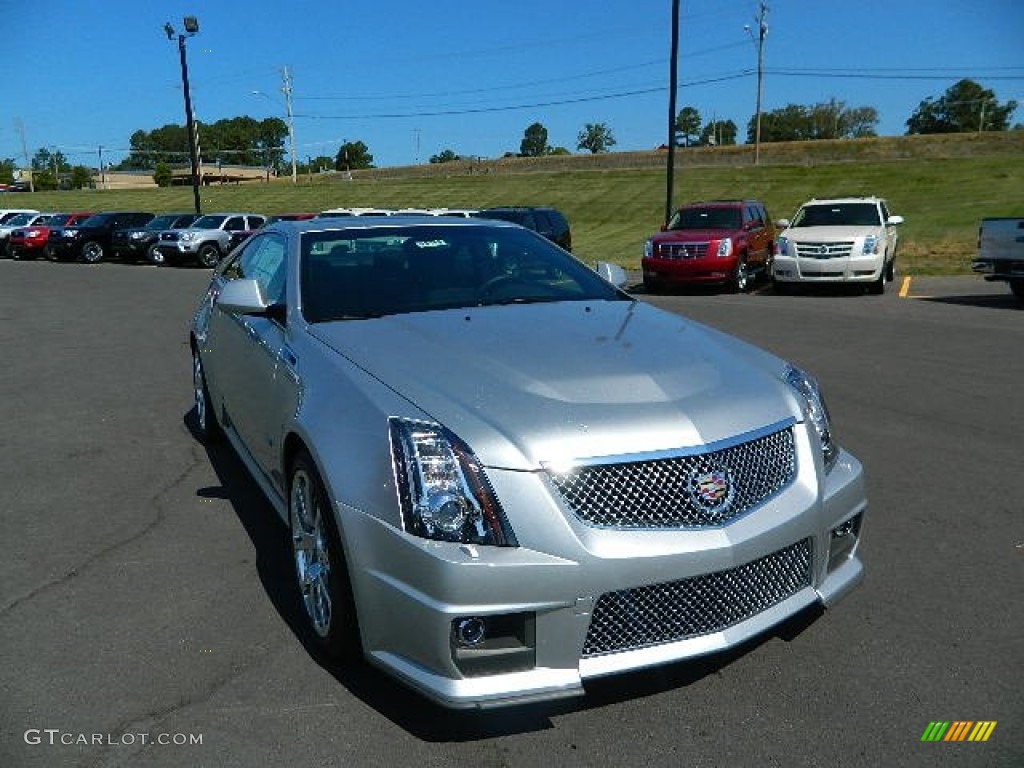 Radiant Silver Metallic 2013 Cadillac CTS -V Coupe Exterior Photo #68329775