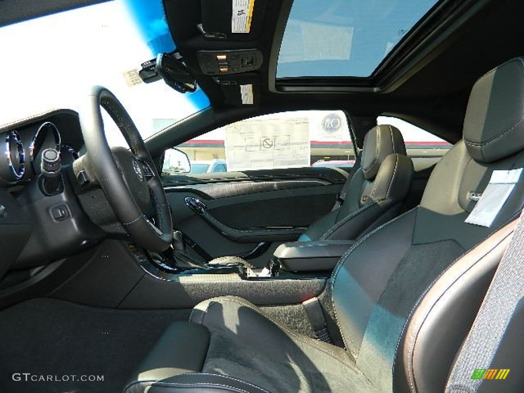 Ebony Interior 2013 Cadillac CTS -V Coupe Photo #68329889