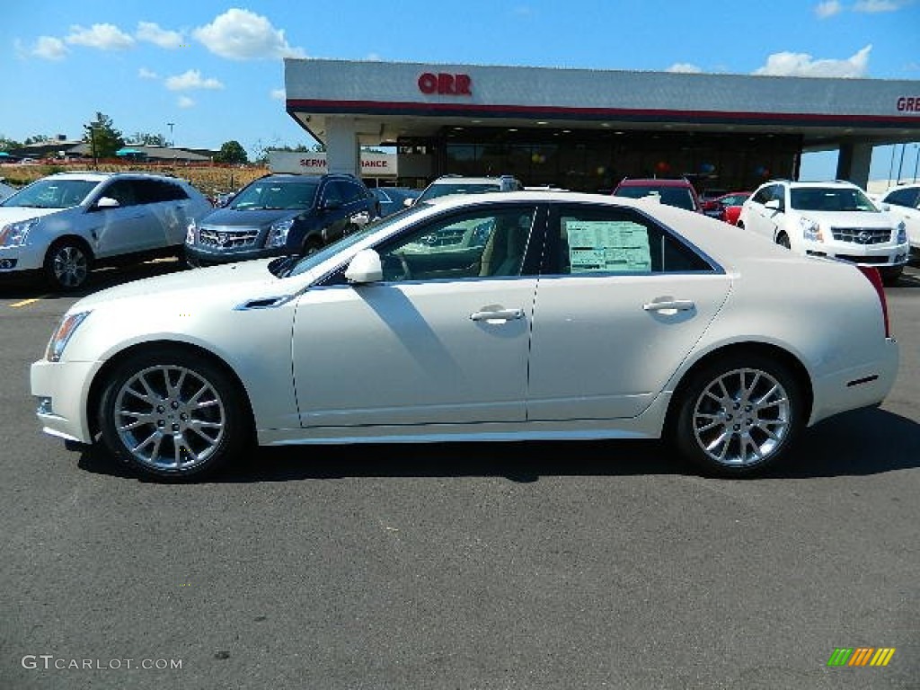 2013 CTS 3.6 Sedan - White Diamond Tricoat / Cashmere/Ebony photo #6