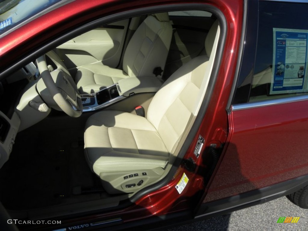 2012 XC70 3.2 - Flamenco Red Metallic / Sandstone Beige photo #5