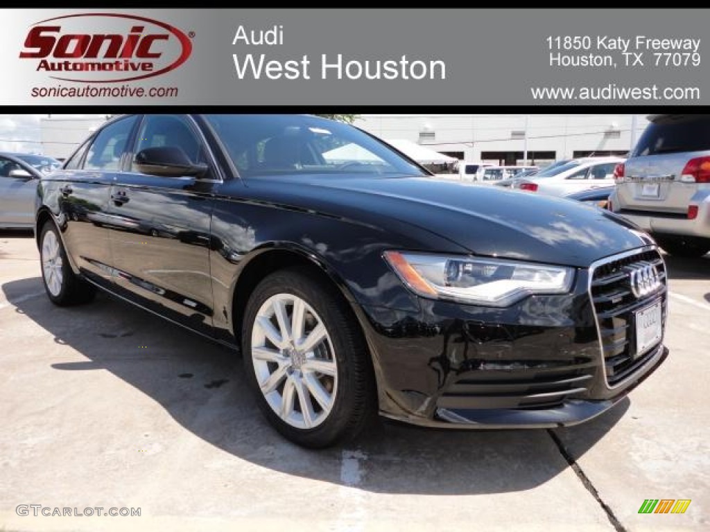 2013 A6 2.0T quattro Sedan - Brilliant Black / Nougat Brown photo #1