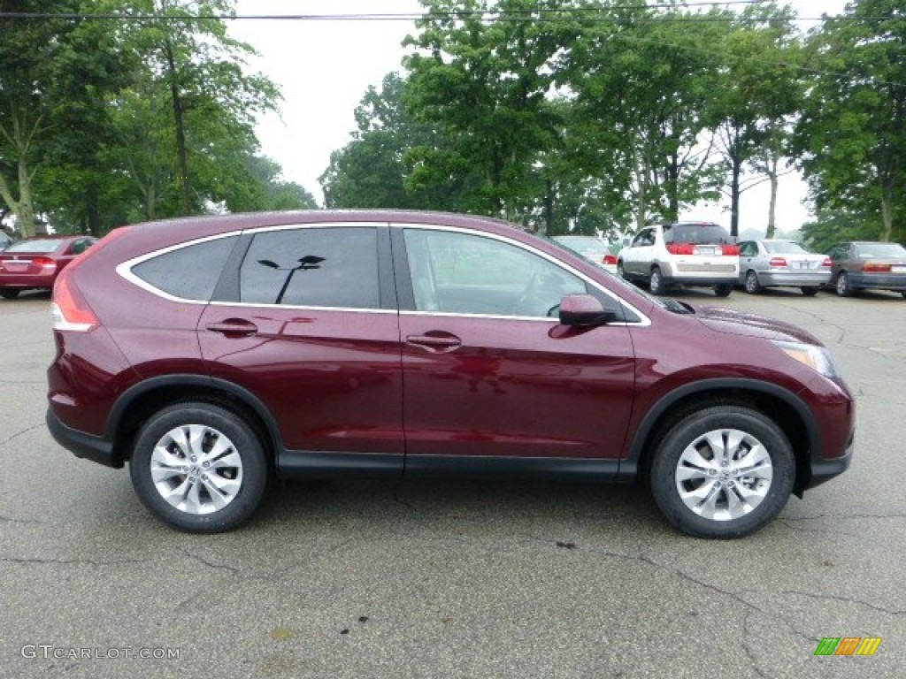 2012 CR-V EX 4WD - Basque Red Pearl II / Gray photo #5