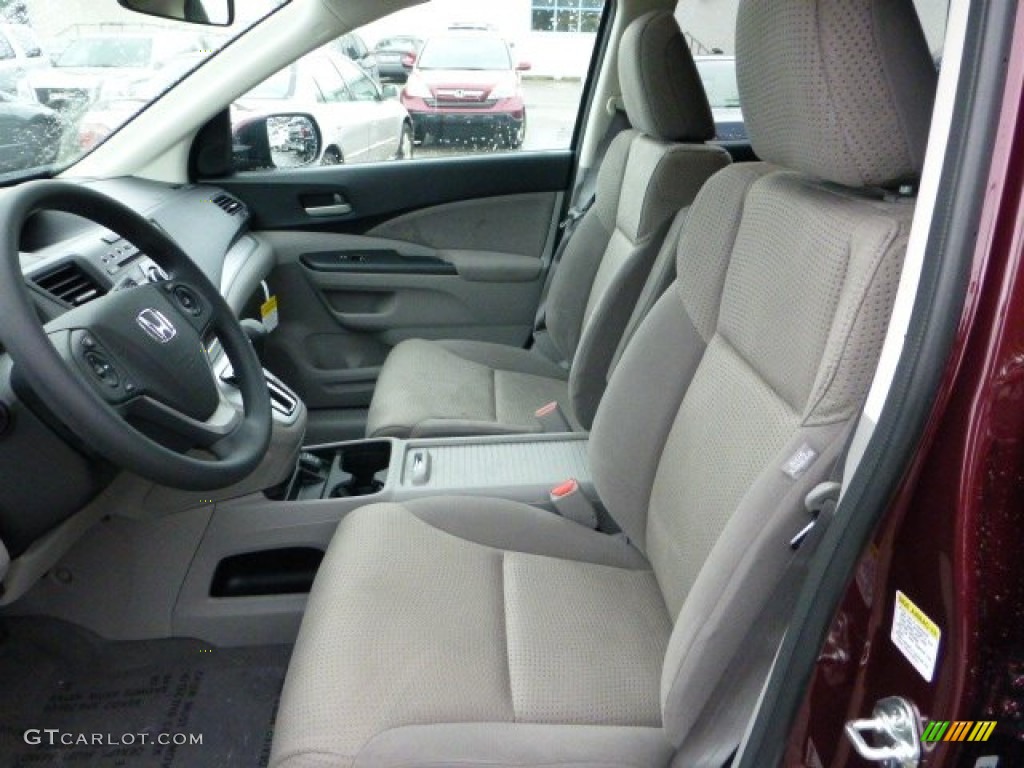 2012 CR-V EX 4WD - Basque Red Pearl II / Gray photo #10