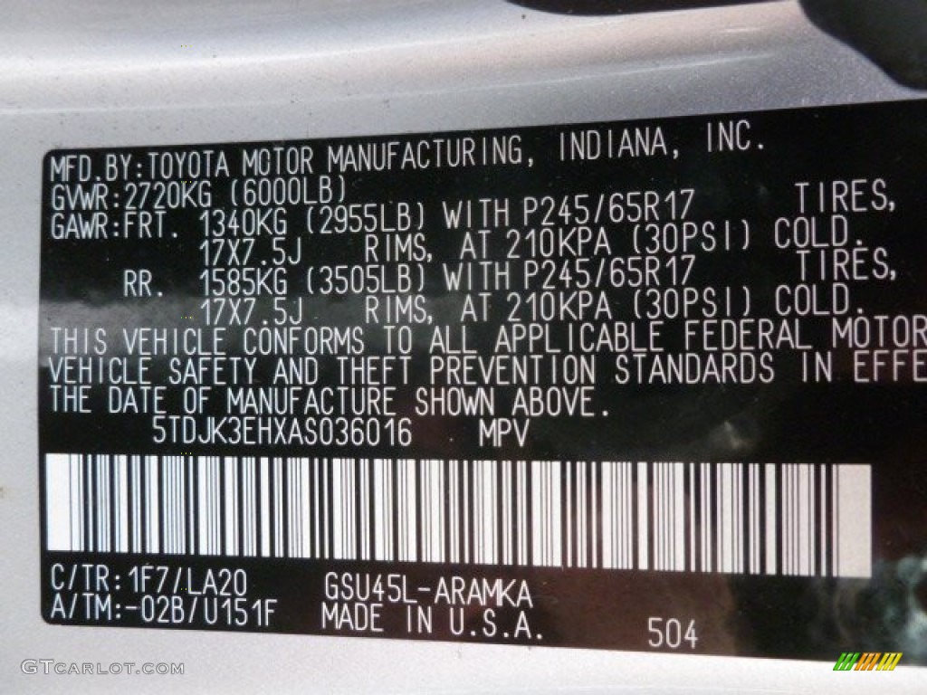 2010 Highlander SE 4WD - Classic Silver Metallic / Ash photo #12