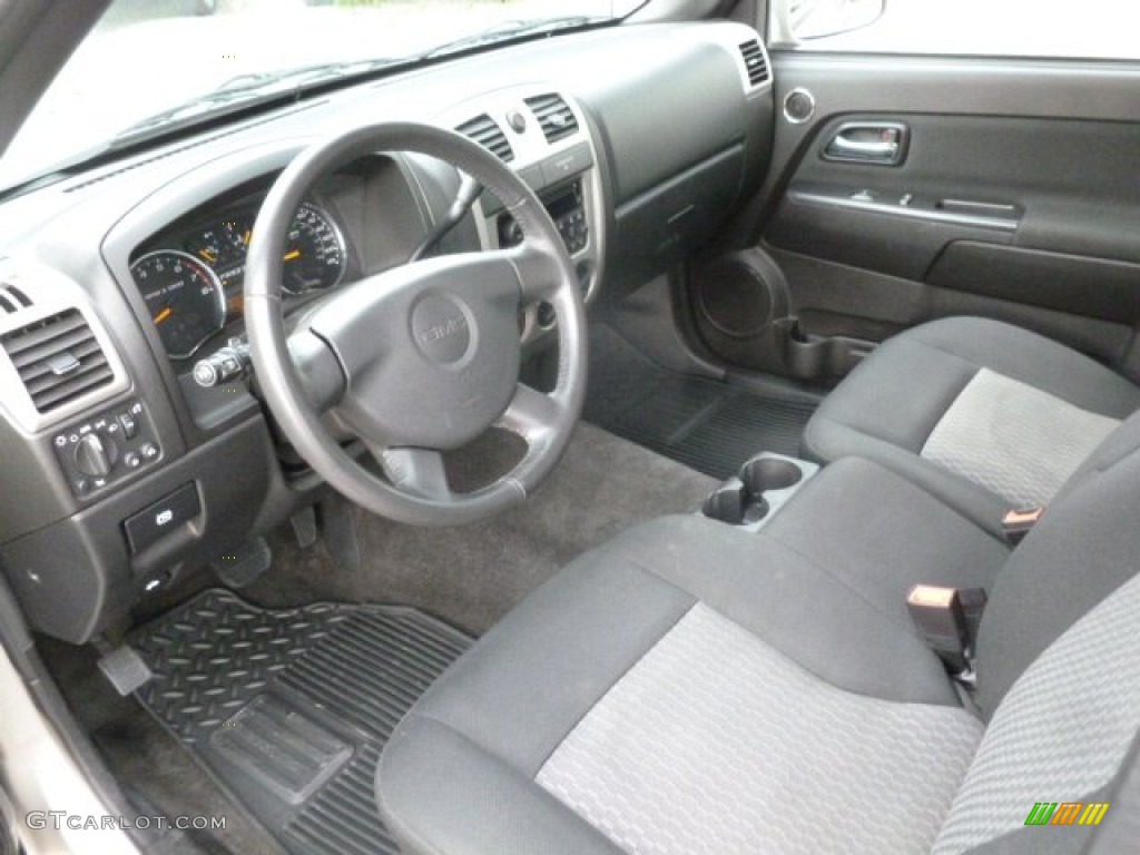 Ebony Interior 2009 GMC Canyon SLE Extended Cab Photo #68333060