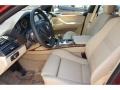 2013 BMW X6 Sand Beige Interior Front Seat Photo