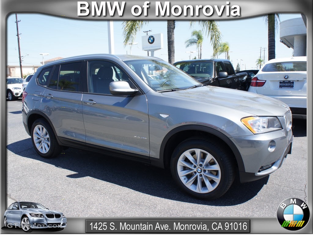 2013 X3 xDrive 28i - Space Gray Metallic / Black photo #1