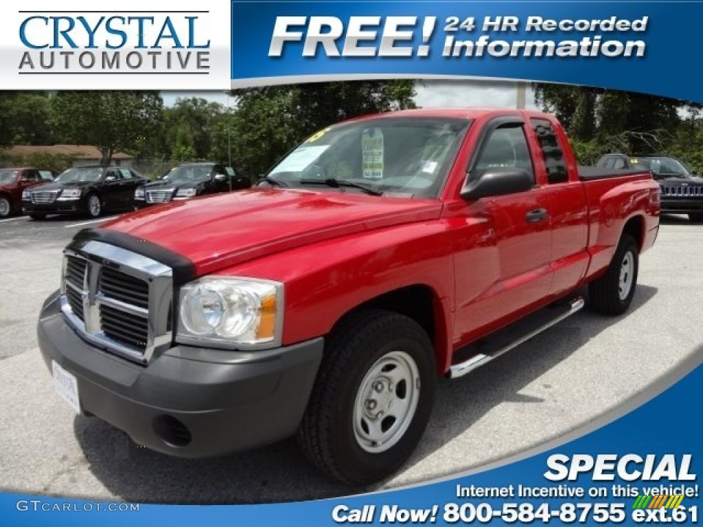 Flame Red Dodge Dakota