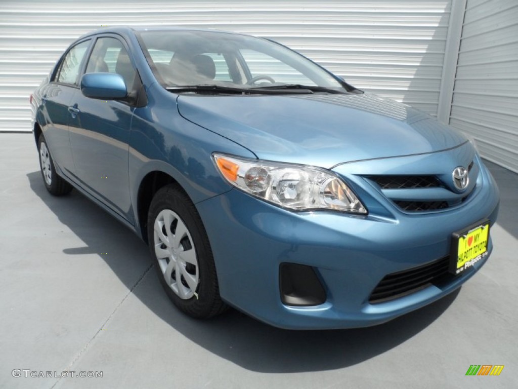 2012 Corolla  - Tropical Sea Metallic / Ash photo #1