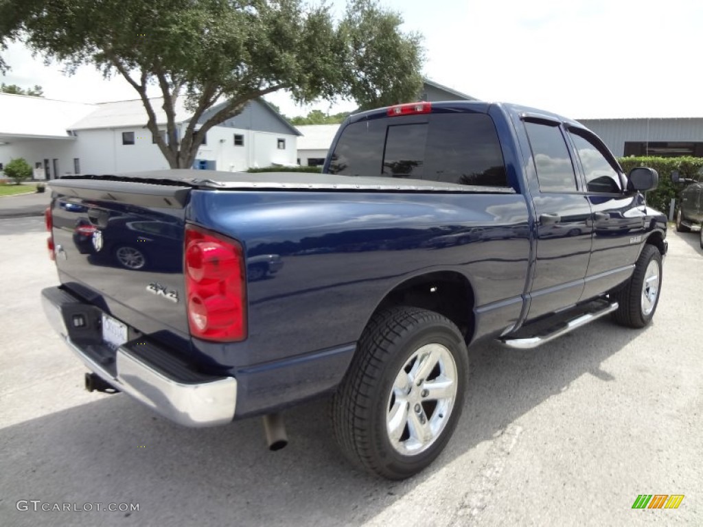 2008 Ram 1500 Big Horn Edition Quad Cab 4x4 - Patriot Blue Pearl / Medium Slate Gray photo #8