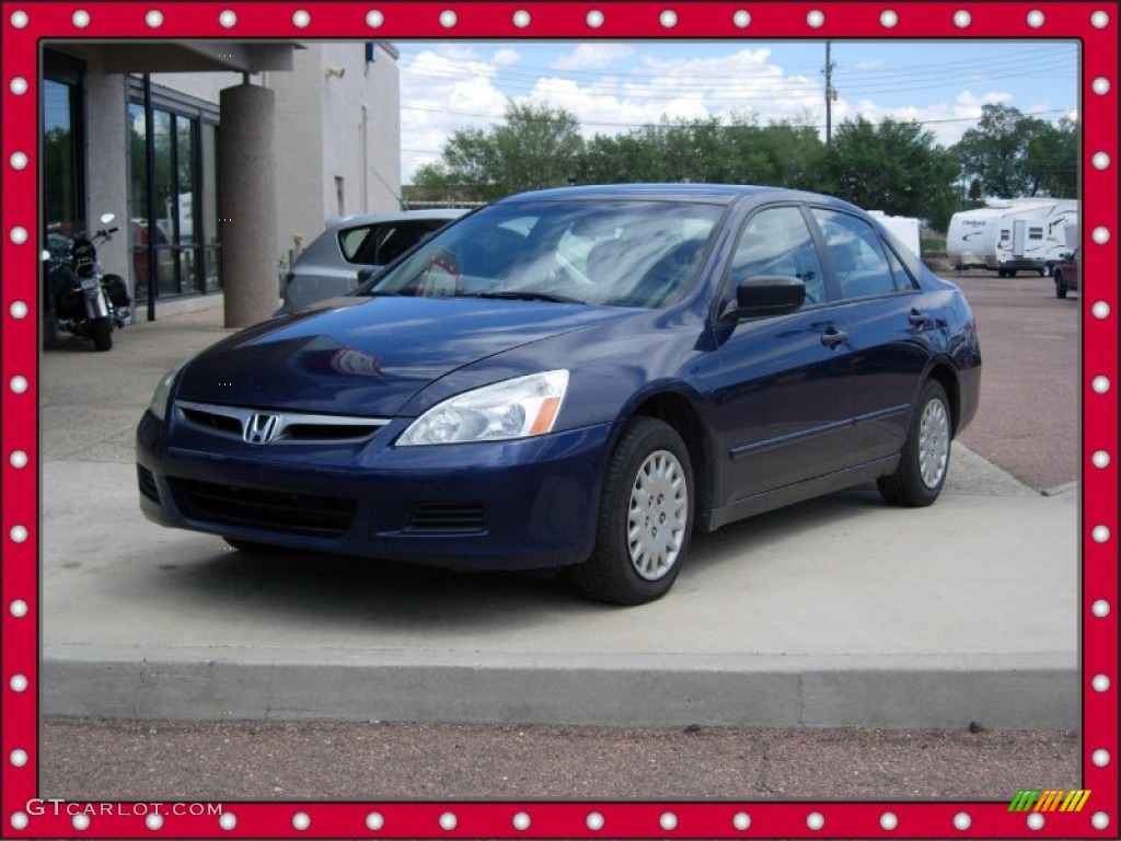 2006 Accord Value Package Sedan - Royal Blue Pearl / Gray photo #1