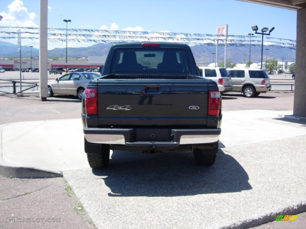 2004 Ranger XLT SuperCab Flare Side 4x4 - Dark Green Metallic / Black/Medium Pebble photo #7