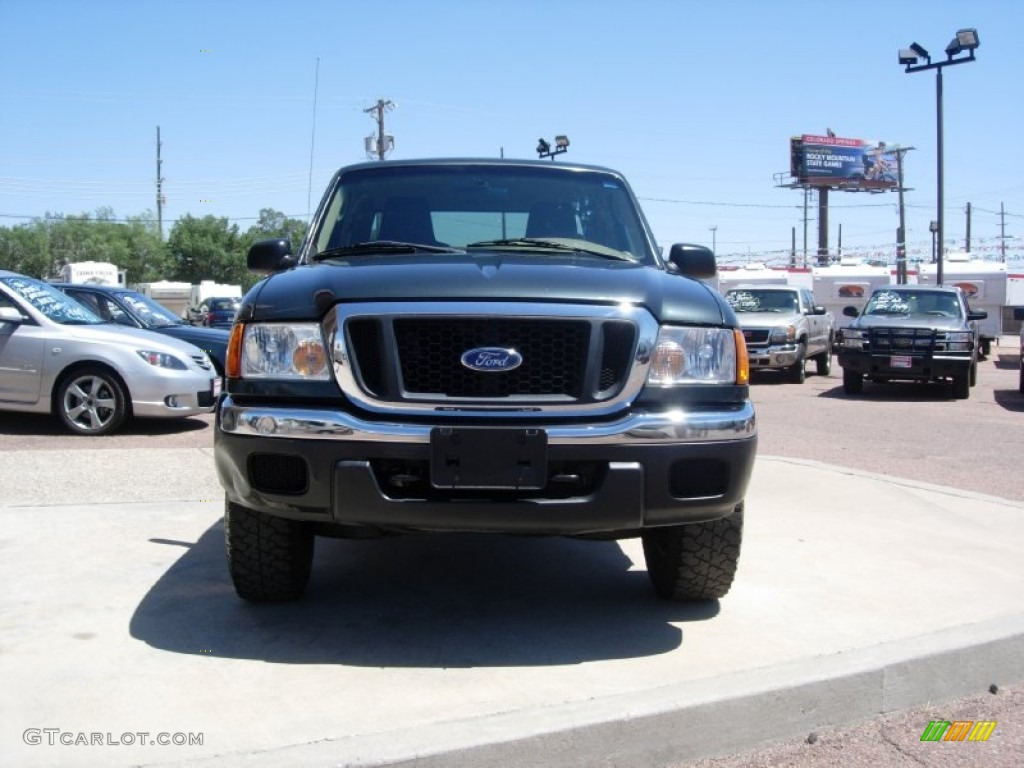 2004 Ranger XLT SuperCab Flare Side 4x4 - Dark Green Metallic / Black/Medium Pebble photo #11
