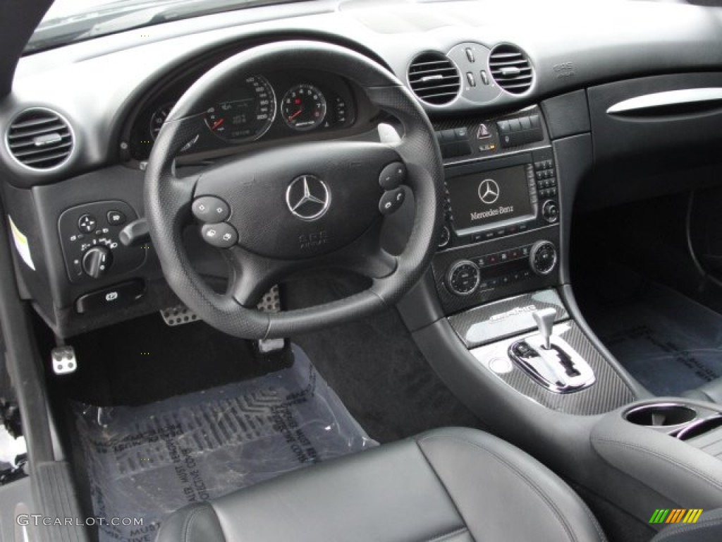 2008 Mercedes-Benz CLK 63 AMG Black Series Coupe Black Dashboard Photo #68337740