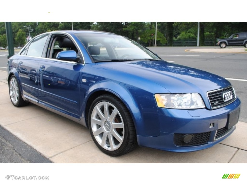 Ocean Blue Pearl Effect 2004 Audi A4 3.0 quattro Sedan Exterior Photo #68338406