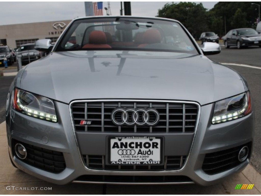 2011 S5 3.0 TFSI quattro Cabriolet - Quartz Grey Metallic / Black/Tuscan Brown Silk Nappa Leather photo #2