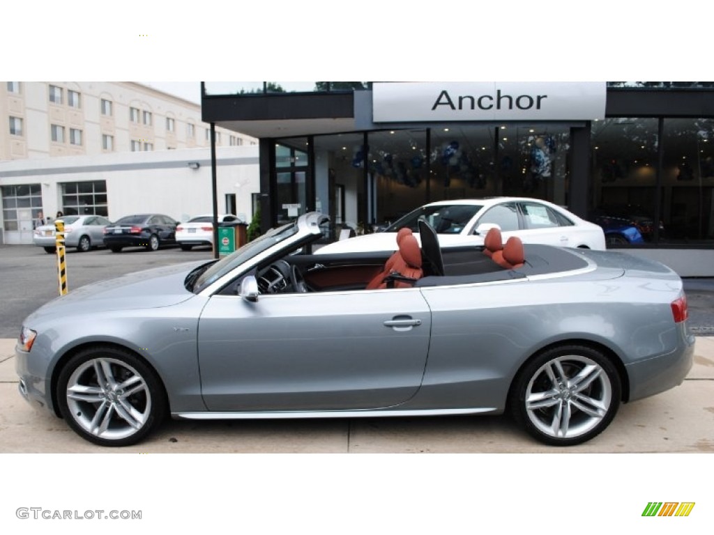 2011 S5 3.0 TFSI quattro Cabriolet - Quartz Grey Metallic / Black/Tuscan Brown Silk Nappa Leather photo #3
