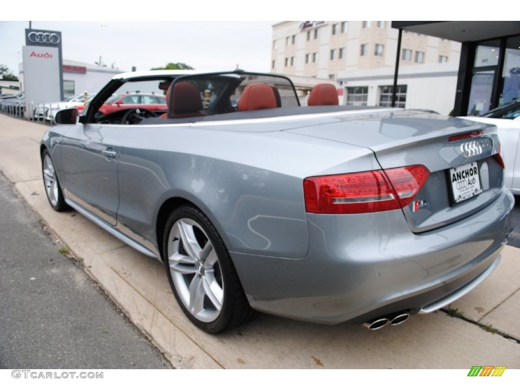 2011 S5 3.0 TFSI quattro Cabriolet - Quartz Grey Metallic / Black/Tuscan Brown Silk Nappa Leather photo #4