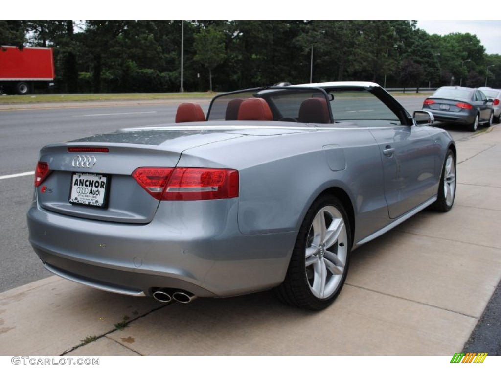 2011 S5 3.0 TFSI quattro Cabriolet - Quartz Grey Metallic / Black/Tuscan Brown Silk Nappa Leather photo #6