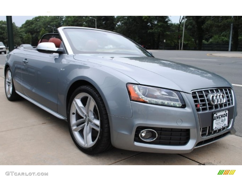 2011 S5 3.0 TFSI quattro Cabriolet - Quartz Grey Metallic / Black/Tuscan Brown Silk Nappa Leather photo #7