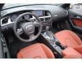 2011 Audi S5 Black/Tuscan Brown Silk Nappa Leather Interior Prime Interior Photo