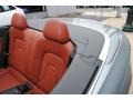 2011 Audi S5 Black/Tuscan Brown Silk Nappa Leather Interior Rear Seat Photo