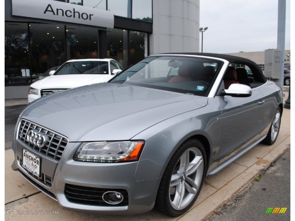 2011 S5 3.0 TFSI quattro Cabriolet - Quartz Grey Metallic / Black/Tuscan Brown Silk Nappa Leather photo #17