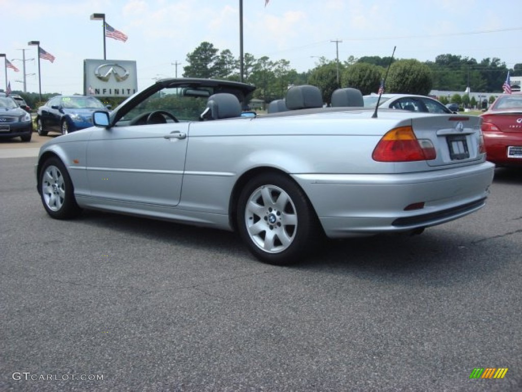 2001 3 Series 325i Convertible - Titanium Silver Metallic / Grey photo #5