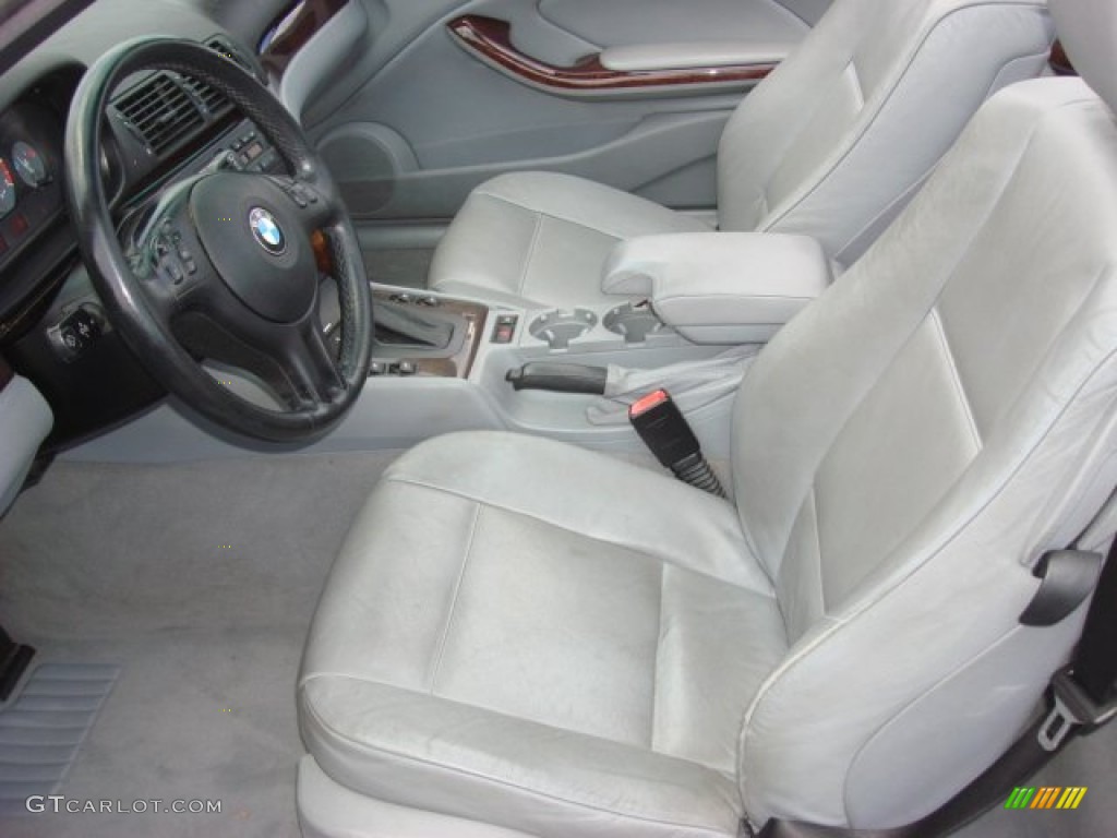 2001 3 Series 325i Convertible - Titanium Silver Metallic / Grey photo #9