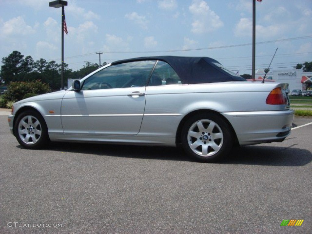 2001 3 Series 325i Convertible - Titanium Silver Metallic / Grey photo #24