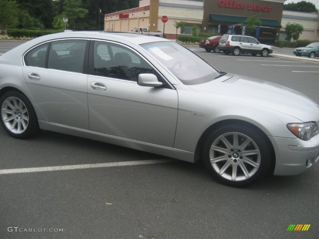 2008 7 Series 750i Sedan - Titanium Silver Metallic / Black photo #7