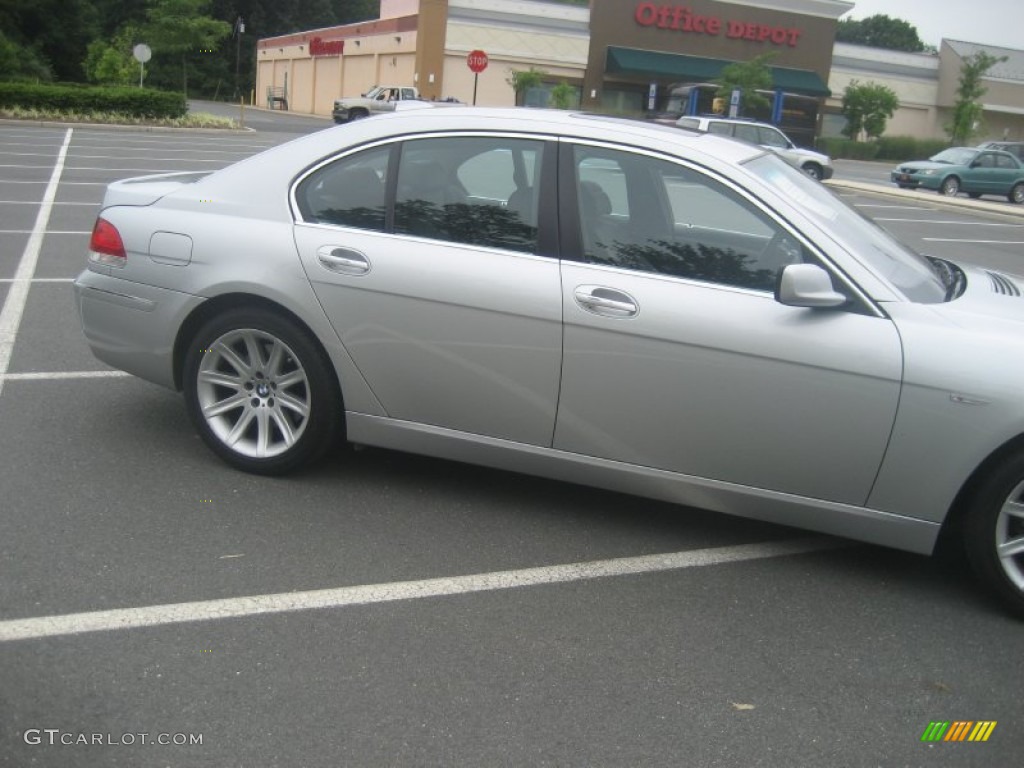 2008 7 Series 750i Sedan - Titanium Silver Metallic / Black photo #8